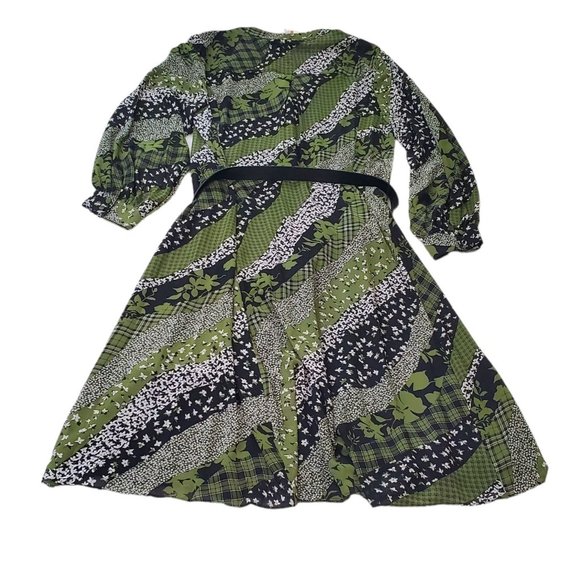 Michael kors womens Dress evergreen button down closure with belt new sz 2X - Picture 7 of 11